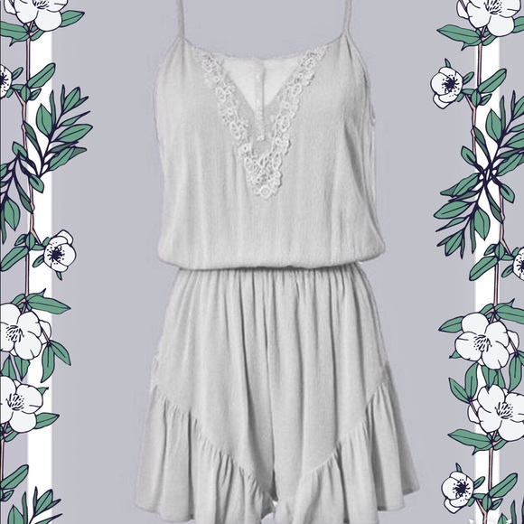 White Romper - sizes s,m, and large - Picture 1 of 1